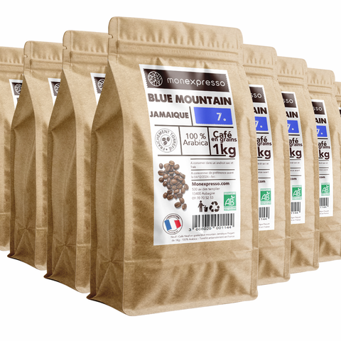 Café en grains - Jamaïque Blue Mountain Clydesdale Grade 1 - 10 Kg - Vente en gros