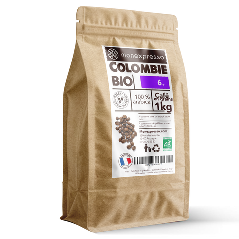 Café en grains Bio Colombie 1Kg