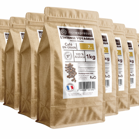 Café en grain - L’Intense Voyageur 10Kg - Vente en gros