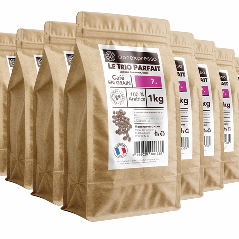 Café en grains - Le Trio Parfait 10Kg - Vente en gros