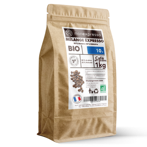 Café en grains Bio Mélange Expresso 1Kg