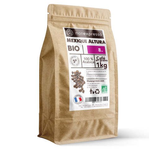 Café en grains Bio Mexique Altura 1Kg