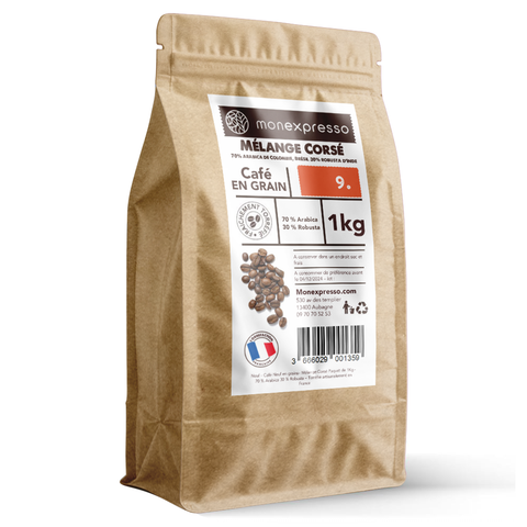 Café en grain - Mélange Corsé 1Kg