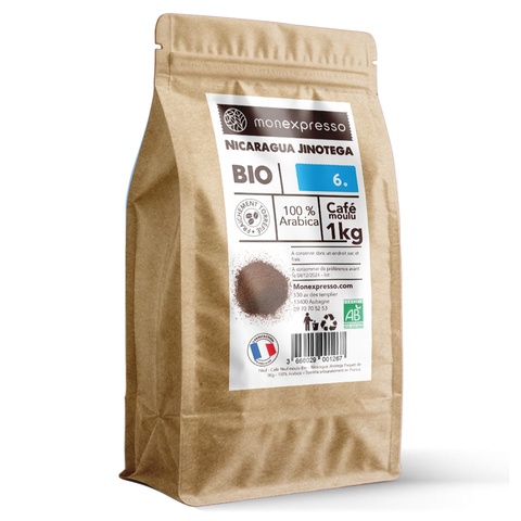 Café Moulu Bio Nicaragua Jinotega 1Kg