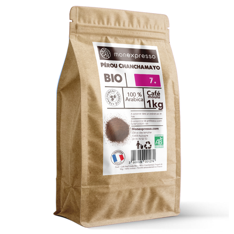 Café Moulu Bio Pérou Chanchamayo 1Kg