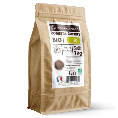 Café Moulu Bio Robusta Cherry 1Kg