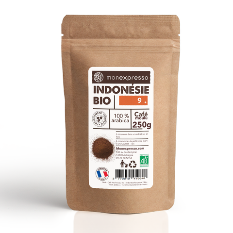 Indonésie Bio - Café moulu 250g