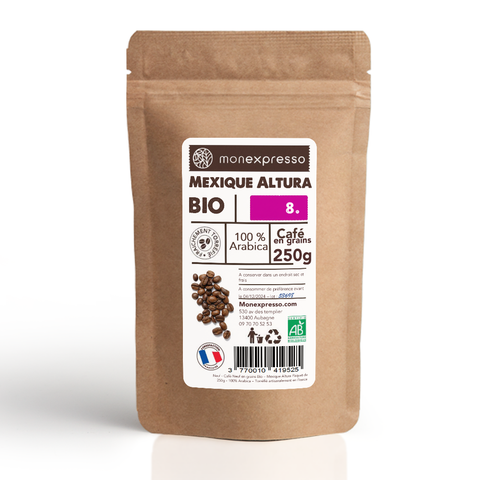 Mexique Altura Bio - Café en grains 250g