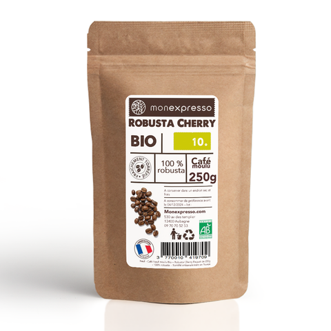 Robusta Cherry Bio - Café en grains 250g