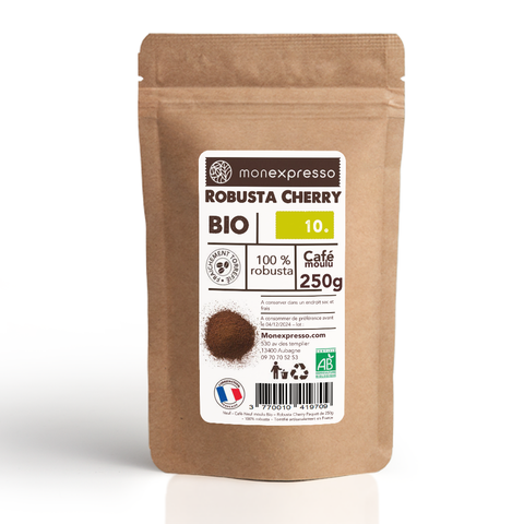 Robusta Cherry Bio - Café moulu 250g